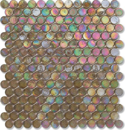Neoglass Satin Barrels 294x276mm Mosaic by Sicis - Luxury wall and floor mosaics