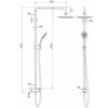 Luft 200 Twin Shower Set Chrome