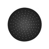 Air Brass Round Shower Head Matt Black