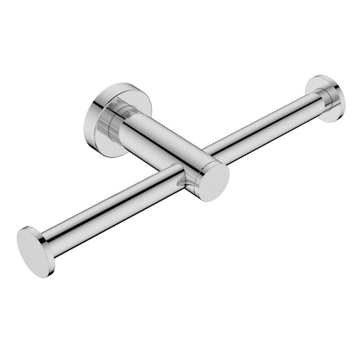 Round Double Toilet Roll Holder Stainless Steel