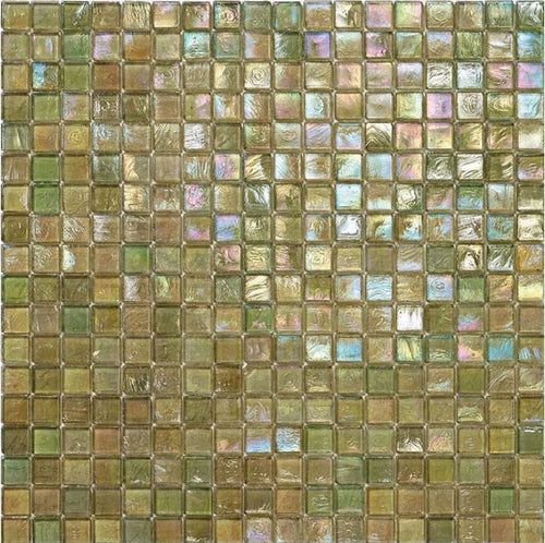 Glimmer Peach 295x295mm by Sicis - Luxury wall and floor mosaics