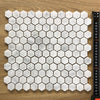 Cararra Hex 280x297mm Mosaic
